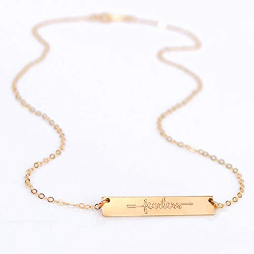 Fearless Necklace Gold Filled or 