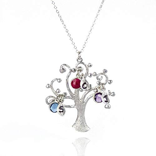 Personalized Family Tree Mom Necklace 