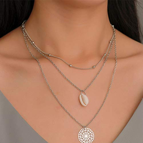 Outyua Boho Layered Necklace Chain 