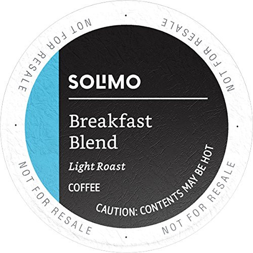 100 Ct. Solimo Light Roast Coffee Pods 