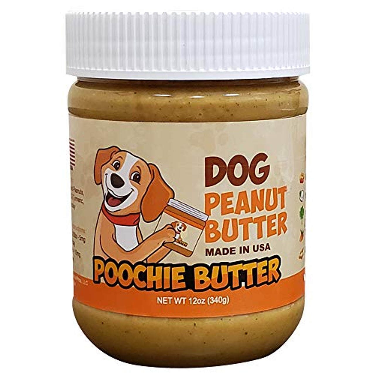Dog Peanut Butter _3_Pack_ _ Poochie Butter 12oz All Natural Dog Treats _ Peanut Butter Dog