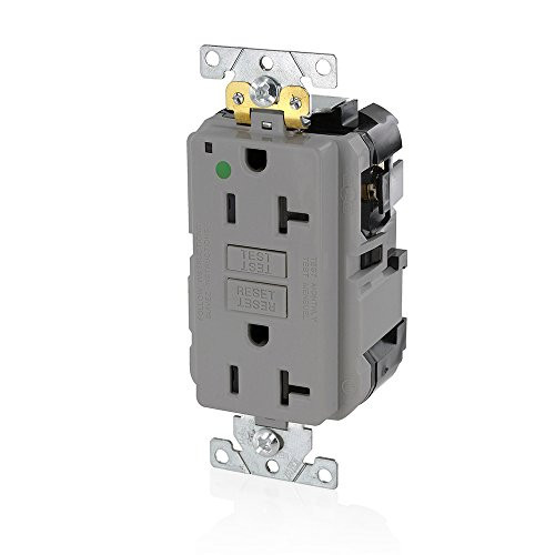 Leviton MGFN2-HGG Lev-Lok Modular Wiring Device 20A-125V Extra-Heavy ...