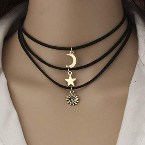 Yean Star Moon Choker Necklace Sun 