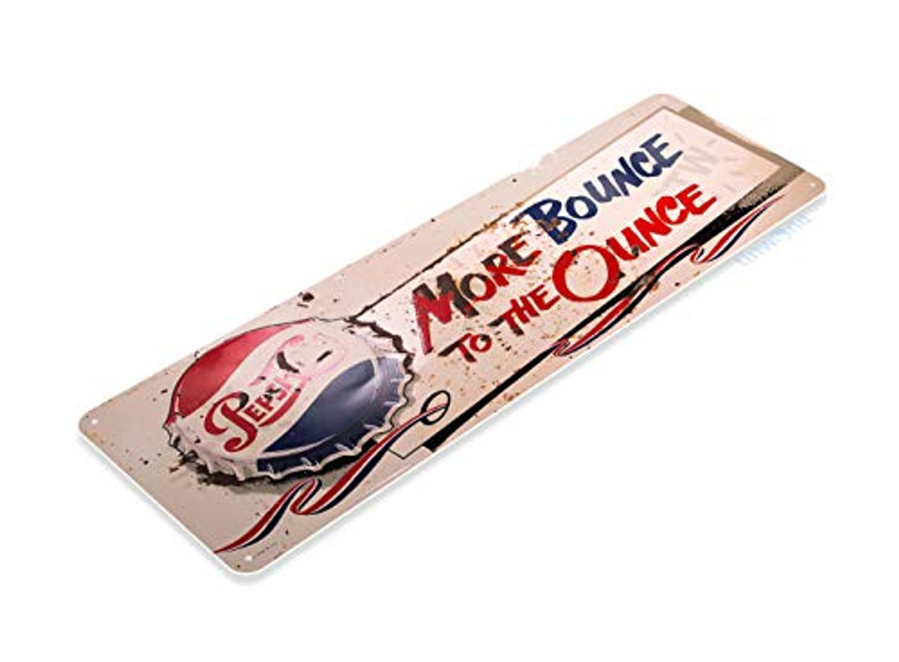 Tinworld Tin Sign Pepsi Bounce Ounce Rustic Cola Soda Store Metal Sign  Decor Kitchen Cottage Cave B051 - Warehousesoverstock
