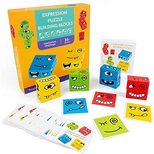 Expression Puzzle Building Cubes 