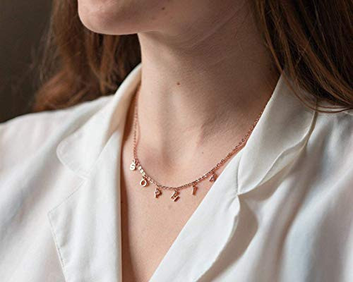Custom Initial Name Choker Necklace 
