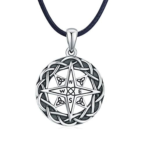 Compass Necklace Celtic Knot Necklace 