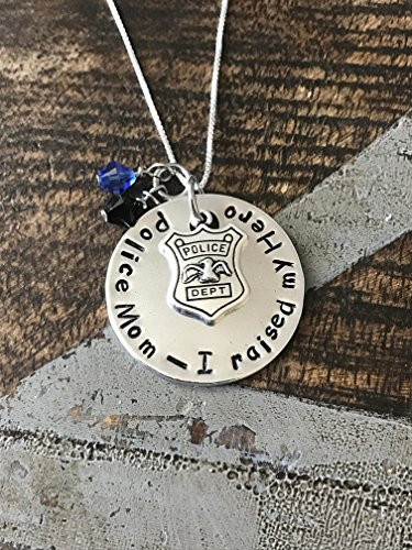Police Mom Necklace Police Mom Jewelry 