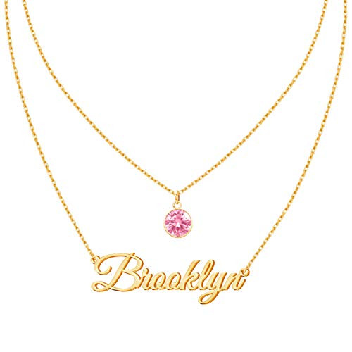 Layered Choker Name Necklace 