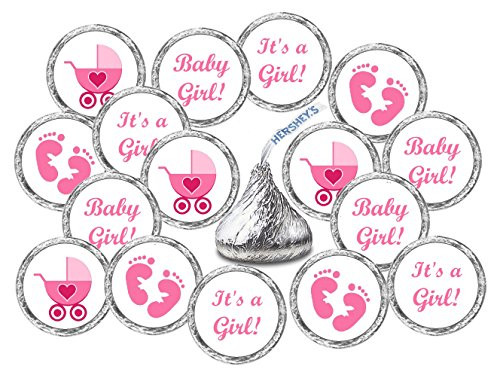 324 Pink Its a Girl Baby Shower Favors Stickers For Baby Shower Or Baby  Sprinkle Party, Baby Shower Kisses Stickers, Baby Shower Pink Favors, Baby  ...