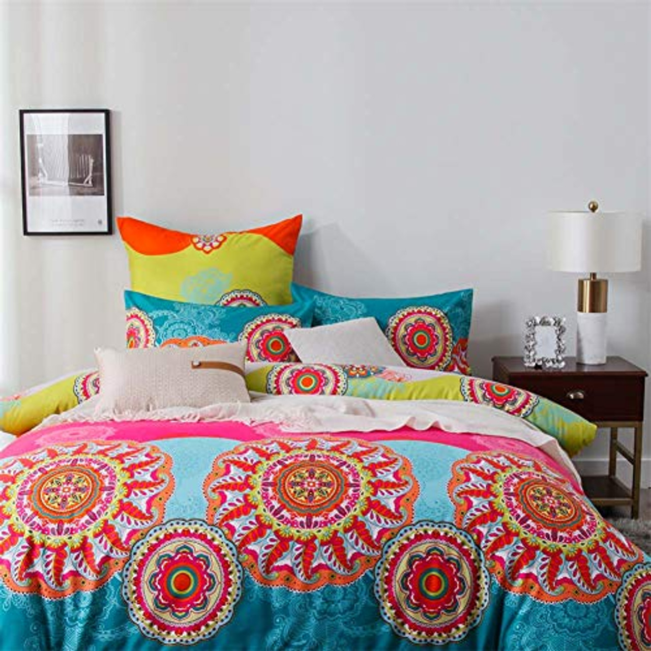 bohemian print duvet cover