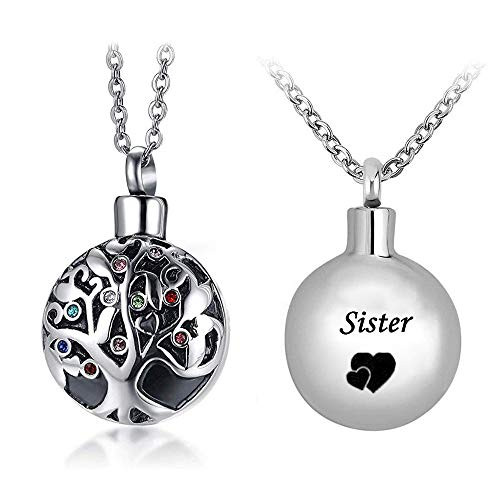 LuxglitterLin Circle Tree of Life Urn 