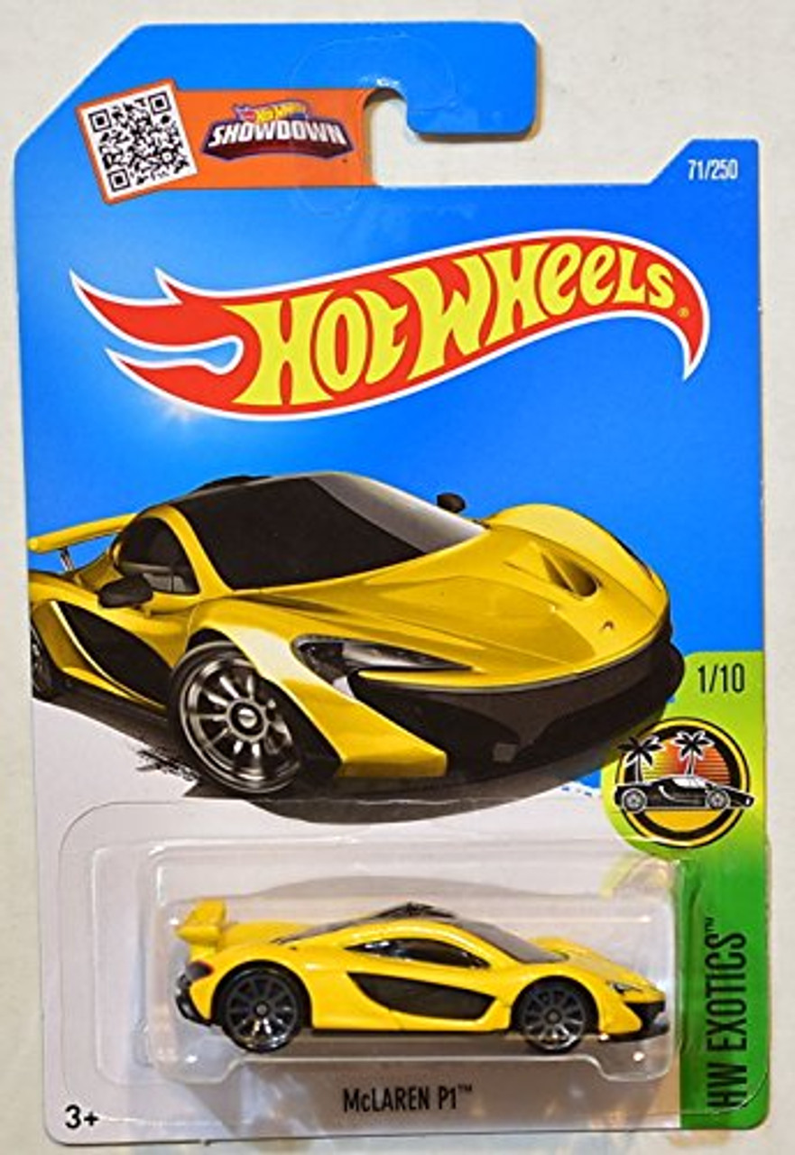 hot wheels mclaren p1 yellow