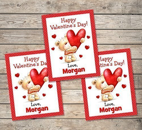 Kids Valentine Cards, Personalized 