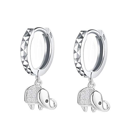Cute Elephant Dangle Sleeper Hoop 