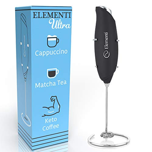 Elementi Milk Frother Handheld Electric 