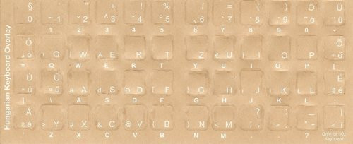 Icelandic Keyboard Stickers - Labels - Overlays With White Characters...