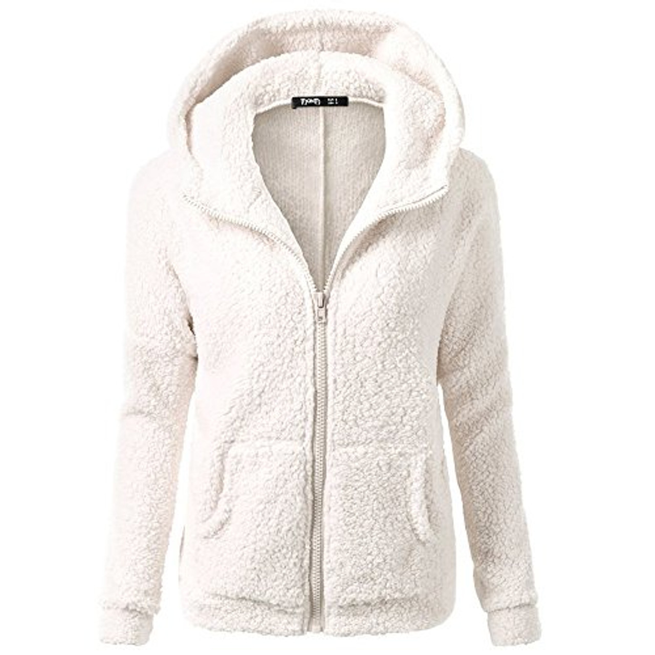 Dylanlla Womens Oversized Sherpa Pullover Hoodies Winter Warm Fuzzy Fleece Hooded Sweatshirts Sweaters with Pocket 