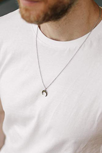 upside down crescent moon necklace 