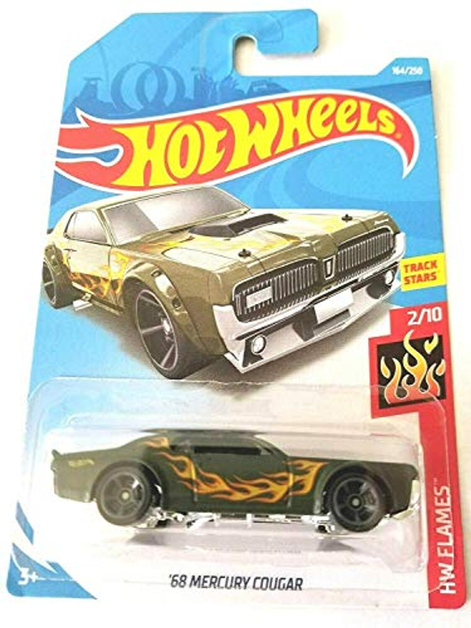 hot wheels flames 68 mercury cougar