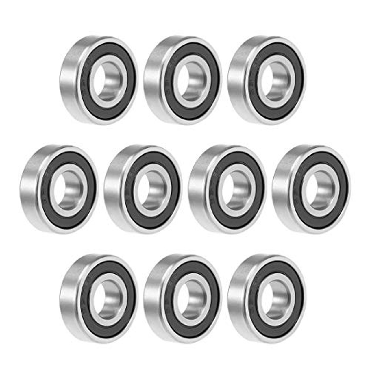 10PC Premium 697 2RS ABEC1 Rubber Sealed Deep Groove Ball Bearing 7 x 17 x 5mm 