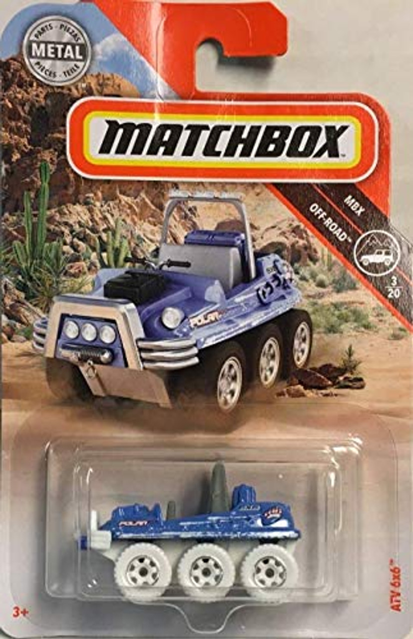 Blue 2018 Matchbox M Case NA25 ATV 6x6 
