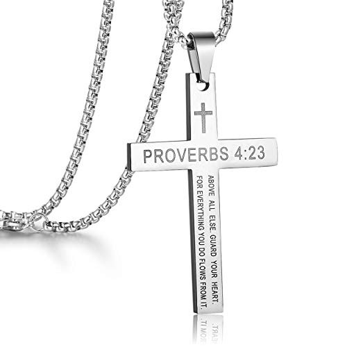 Stainless Steel Cross Pendant Necklaces 