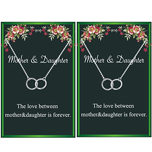 Mother Daughter Necklace for Mom and 