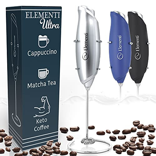 Elementi Milk Frother Handheld Electric 