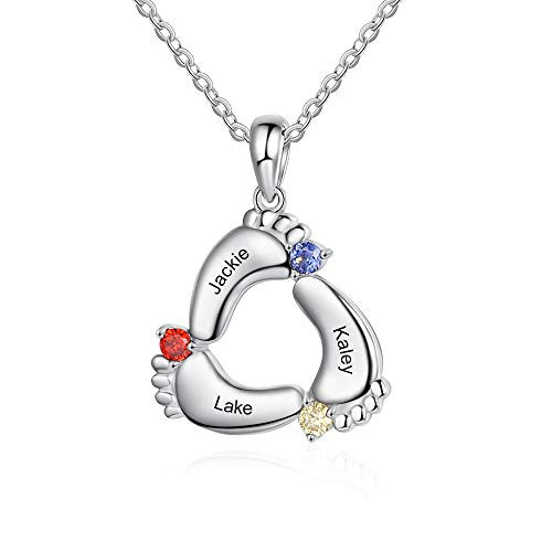 Custom BabyFeet Pendant Necklace 