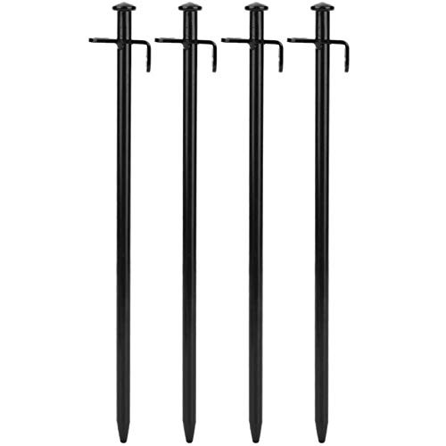Tent Stakes- Heavy-Duty Steel Solid 