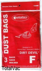 Dirt Devil Vacuum Cleaner Type F Bags 