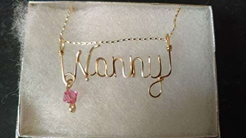 Wire Name necklace Personalized name 