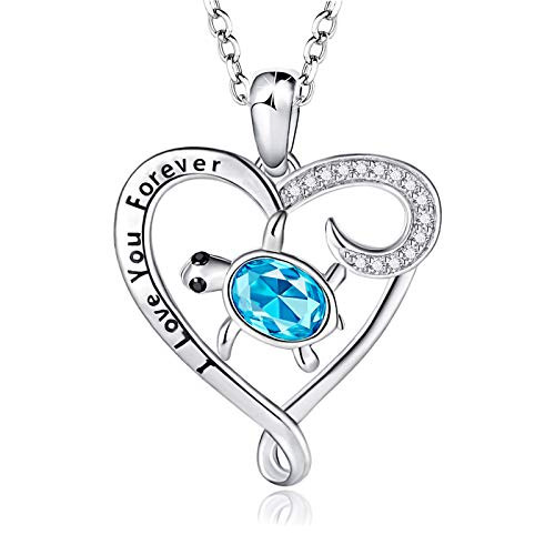AONED Sea Turtle Necklace for Women 