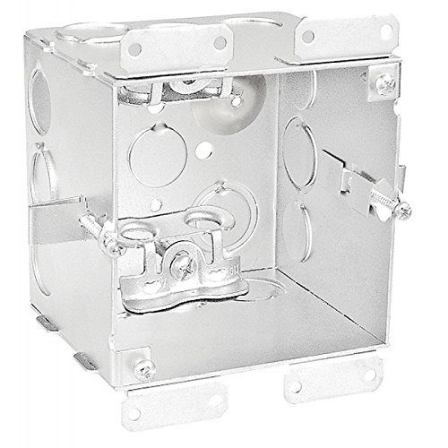 1 Pc, 4" Square Cut In Old Work Junction Box, 21/8 In. Deep, 6 1/2