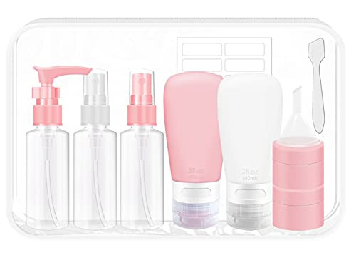 leak-proof silicone and plastic bottles 