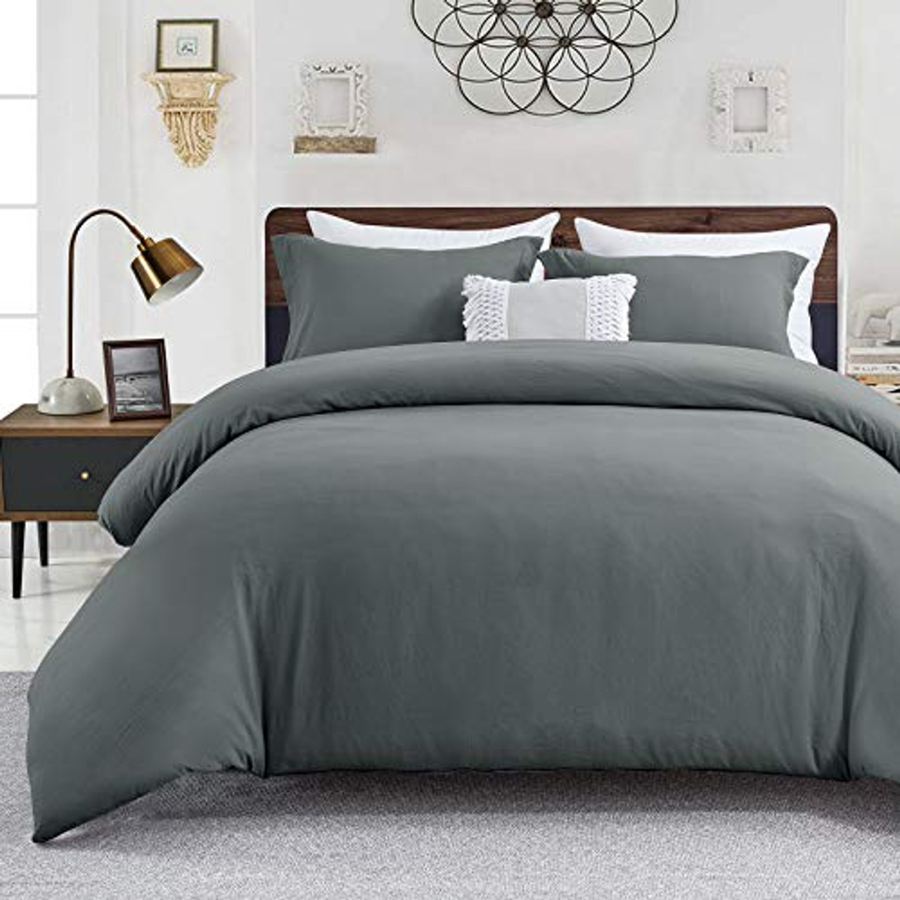 light gray duvet cover twin