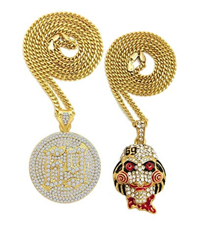 Mens Hip Hop Iced Out Rappers Inspired 