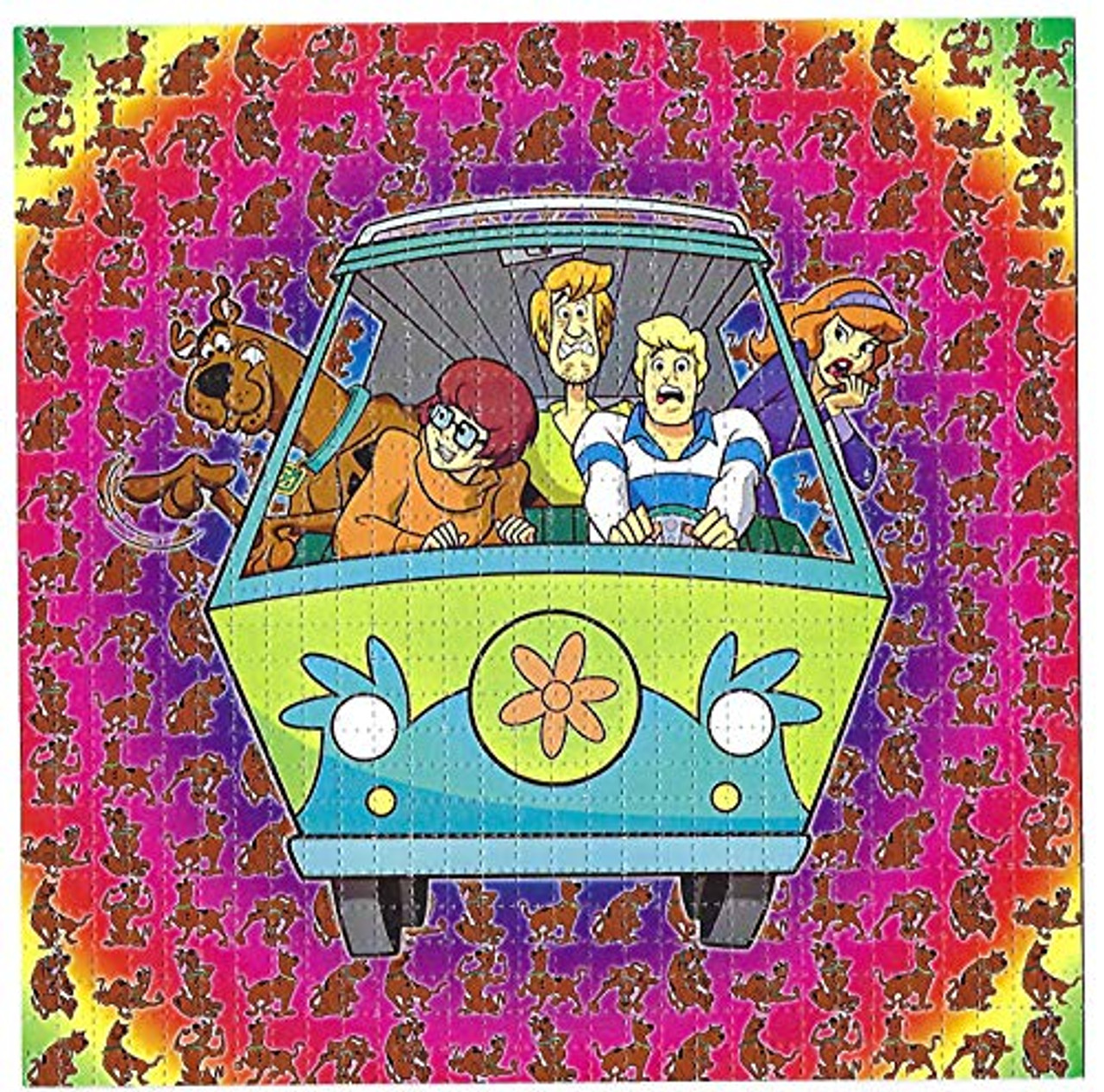 Gdabs Psychedelic Blotter Art Print Perforated Sheetpaper 30x30 Scooby Doo Design 3629