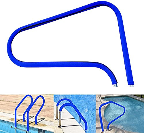 2PC Swimming Pool Hand Rail CoverBlue Grip for Pool HandrailsHandrail
