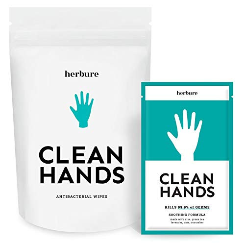 CLEAN HANDS Premium Sanitizing Hand Wipes Individually Wrapped