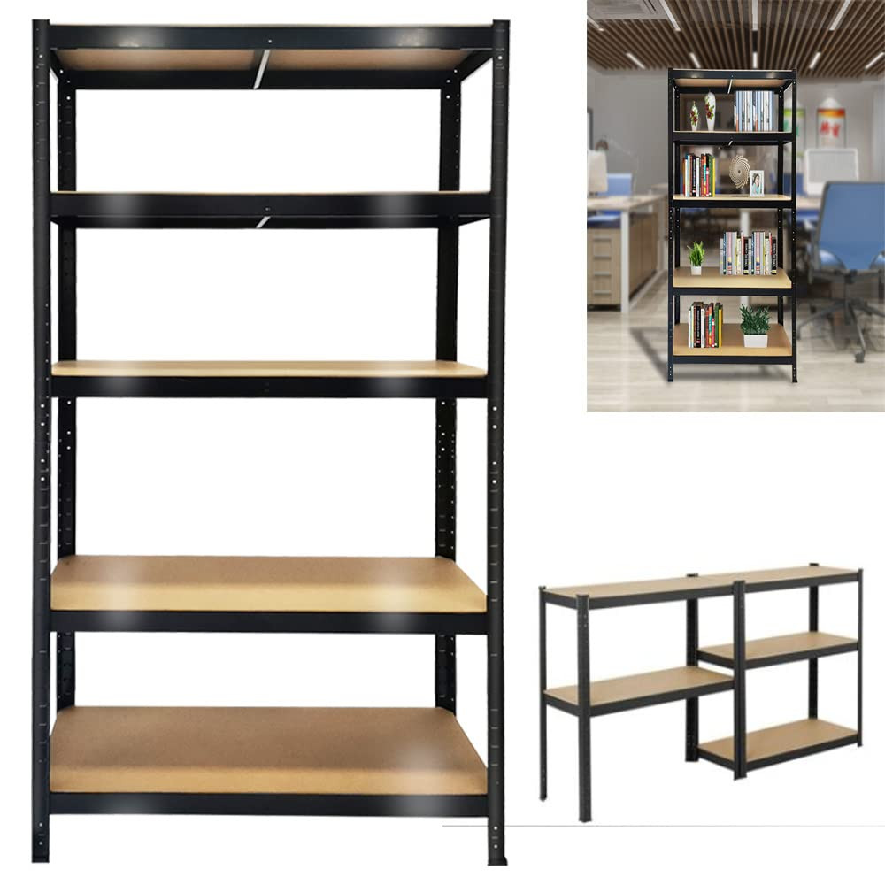 Large Storage Racking Shelf AUTOFU Storage Shelving Shelves Unit,168x75x30cm Metal Storage Rack ...