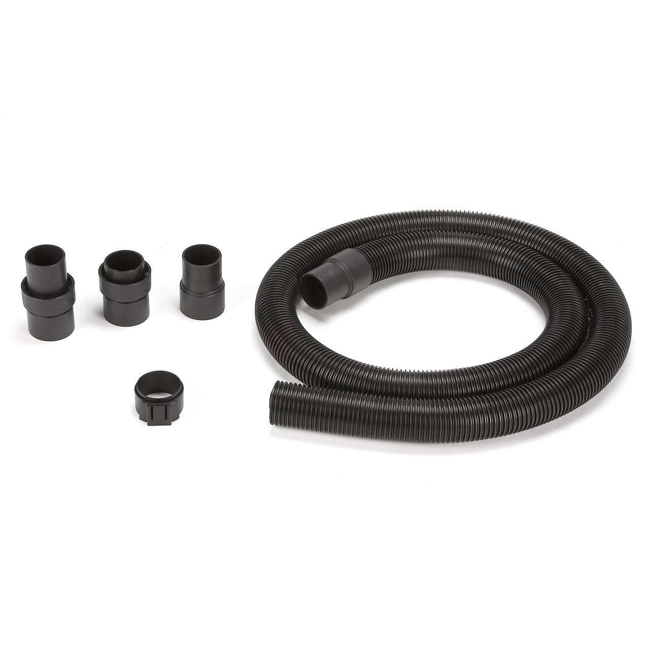 Shop-Vac 8-Foot Hose With Curved End – 1-1/4 Inch Diameter, Flexible Vinyl, For Wet/Dry Vacuums, Black, Long Reach