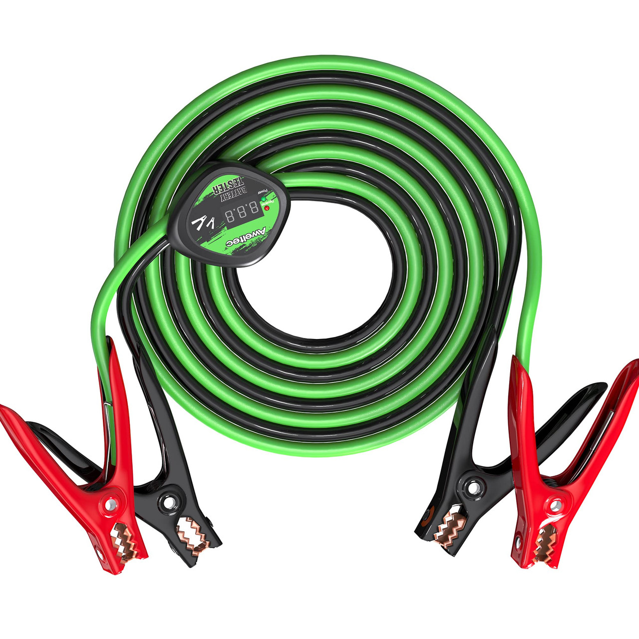 AWELTEC Jumper Cables 4 Gauge 20 Feet with Smart Safety Protector