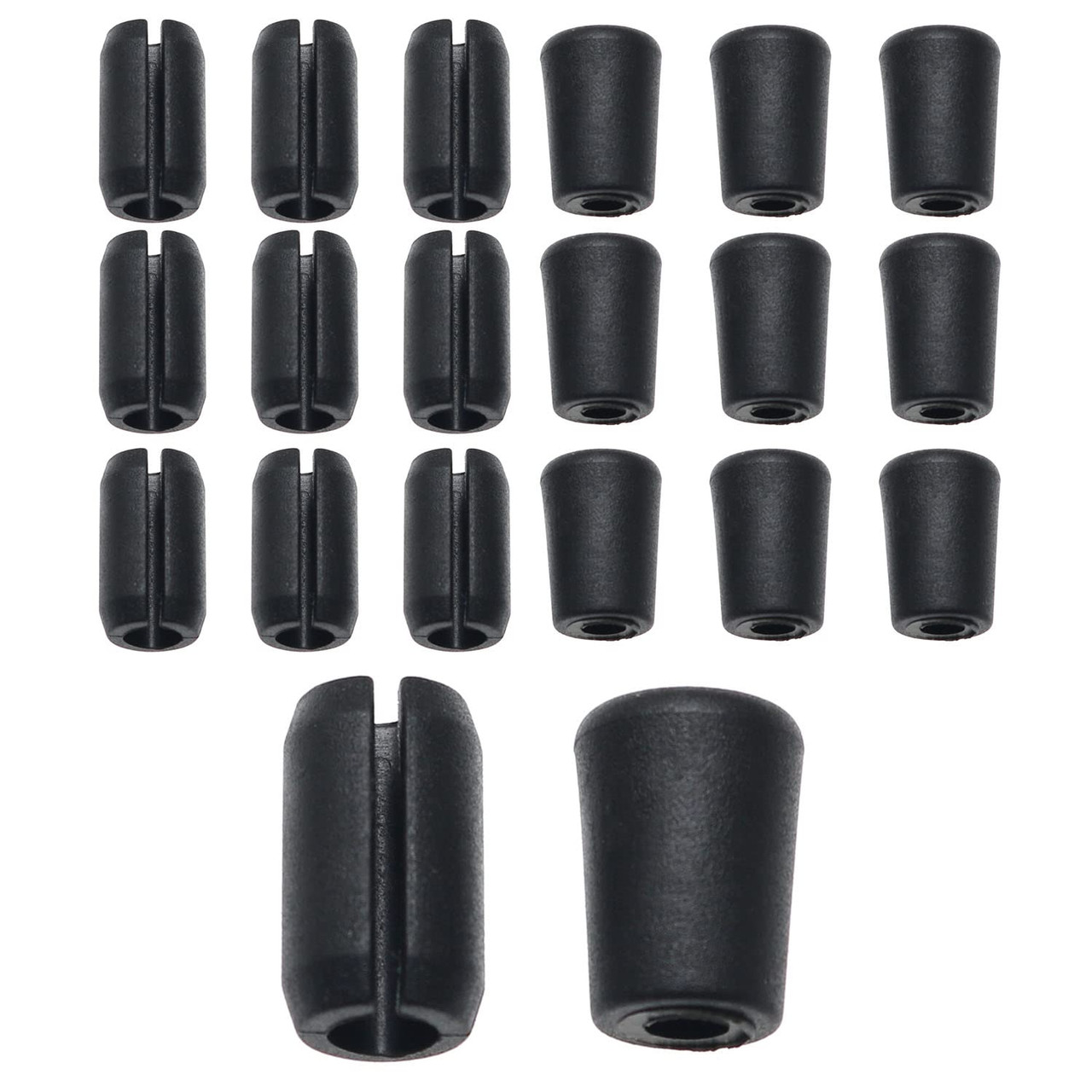 Maxmoral 10 Sets Black Kitchen Sink Rack Feet for Sink Bottom PVC Sink Protector with Bumpers