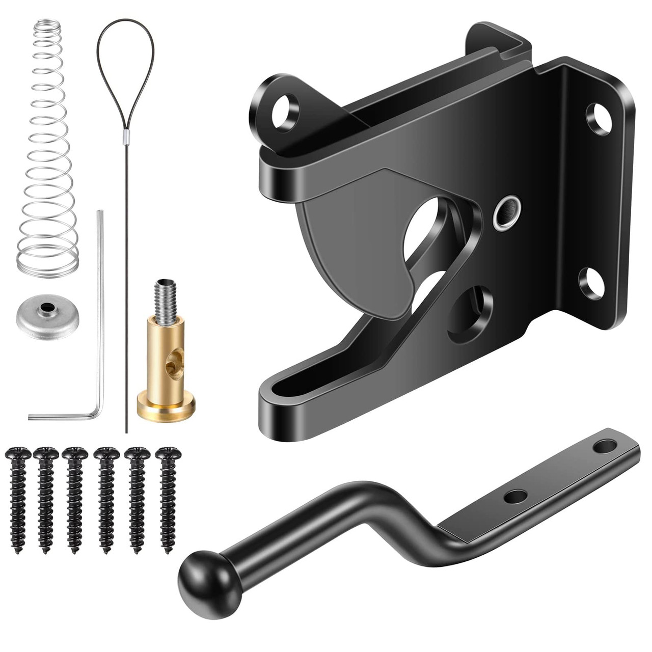 BENLIUDH Gate Latch for Wooden Fence, Fence Gate Latch with Fasteners ...