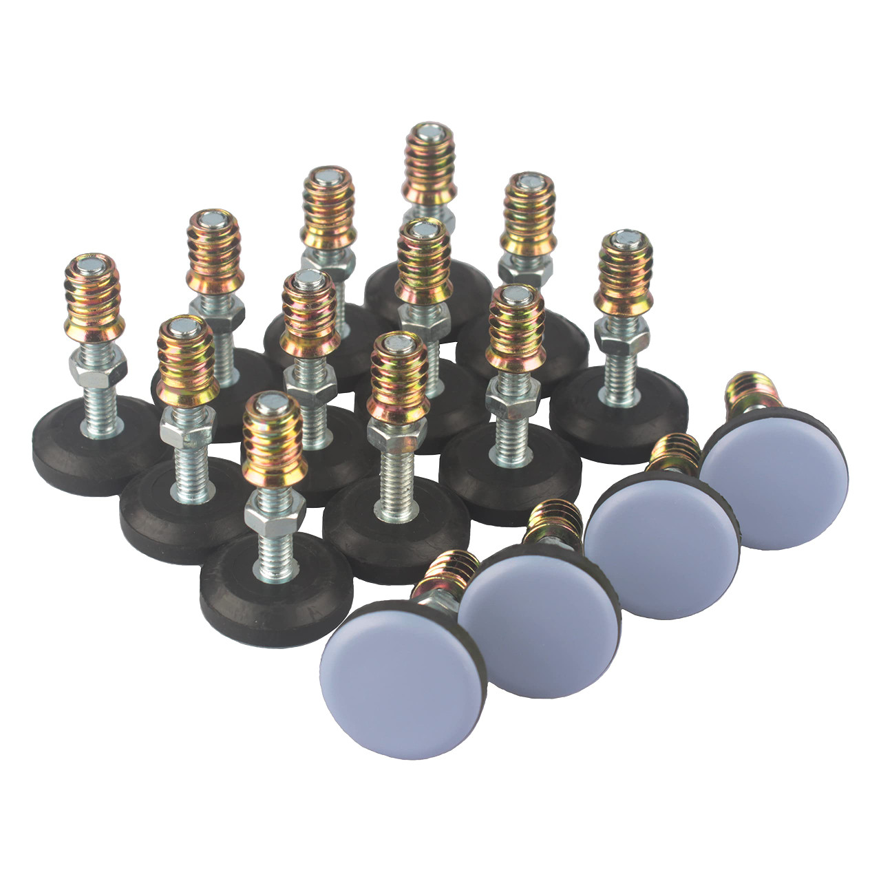 CSFMC Furniture Leveler PTFE(Teflon) Bottom(28mm Base 1/4-20,16 Pack ...