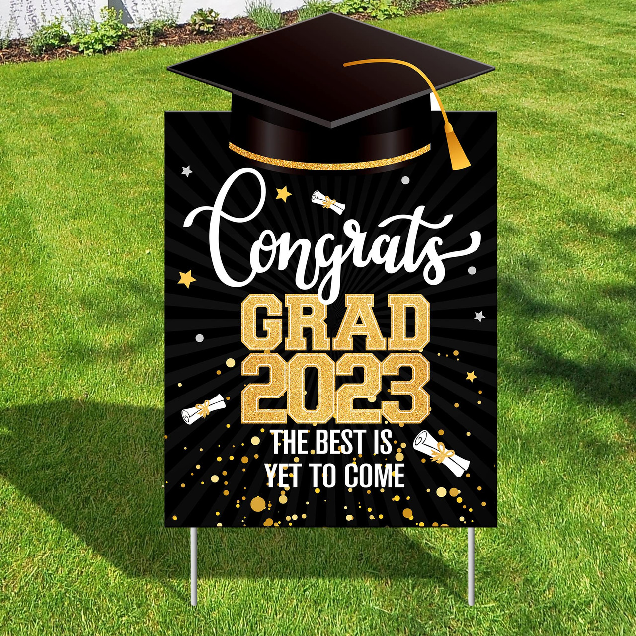 KatchOn, Graduation Yard Sign 2023 with Stakes -15 Inch | Congrats Grad ...