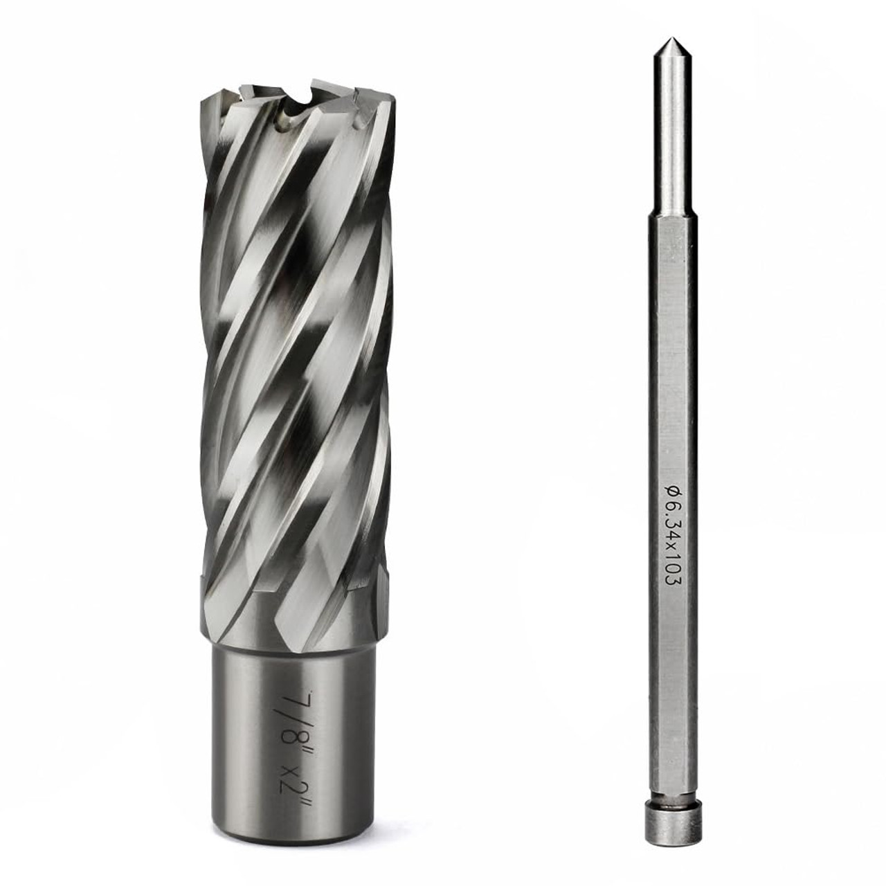 JESTUOUS Annular Cutter 3/4 Inch Weldon Shank 7/8 Cutting Diameter 2