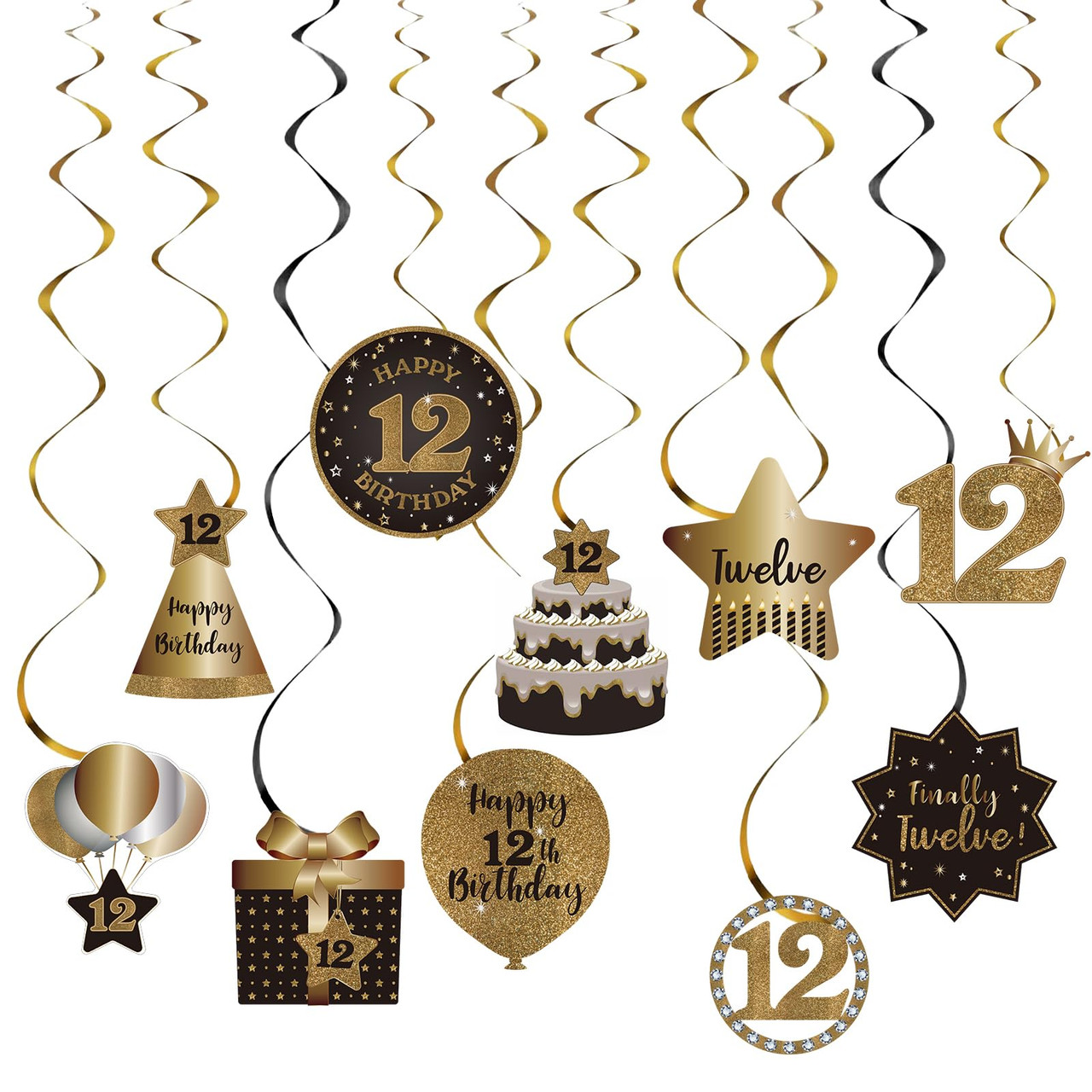 20 Pcs Strawberry Hanging Decorations - Ceiling Swirl Streamers For Birthday Parties & Baby Showers